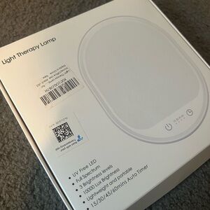 Light Therapy Lamp with Adjustable Brightness - White